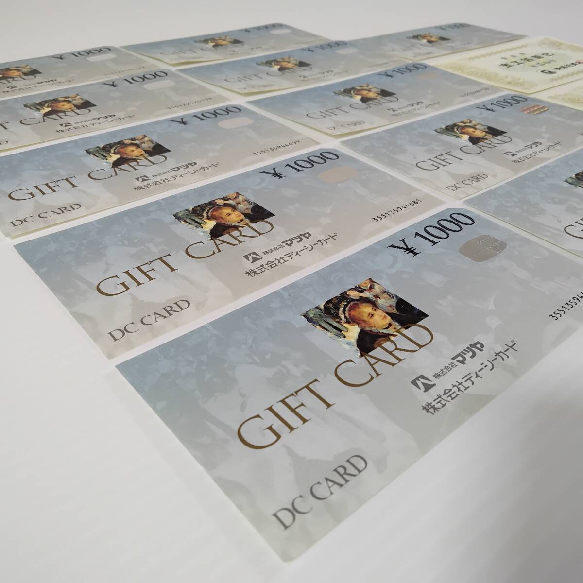 [DC CARD подарок карта ]12,000 иен минут 13 листов продажа комплектом Tokyu смешанный ассортимент магазин GIFT CARD/ акционерное общество ti- seeker do/ старый рисунок / старый талон /1000/ комплект #0551/6