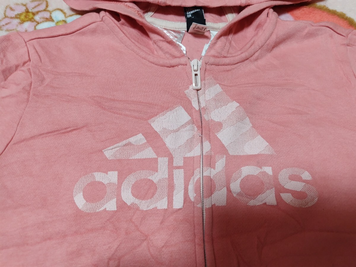 adidasアディダス薄手パーカー150_画像2