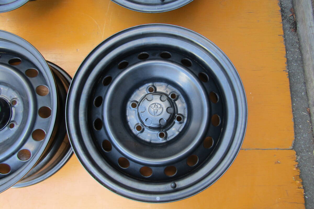 トヨタ FJクルーザー 純正スチールホイール４本セット　 17×7.5J ET15 PCD139.7 6H プラド ハイラックス 　キャップ有_画像5