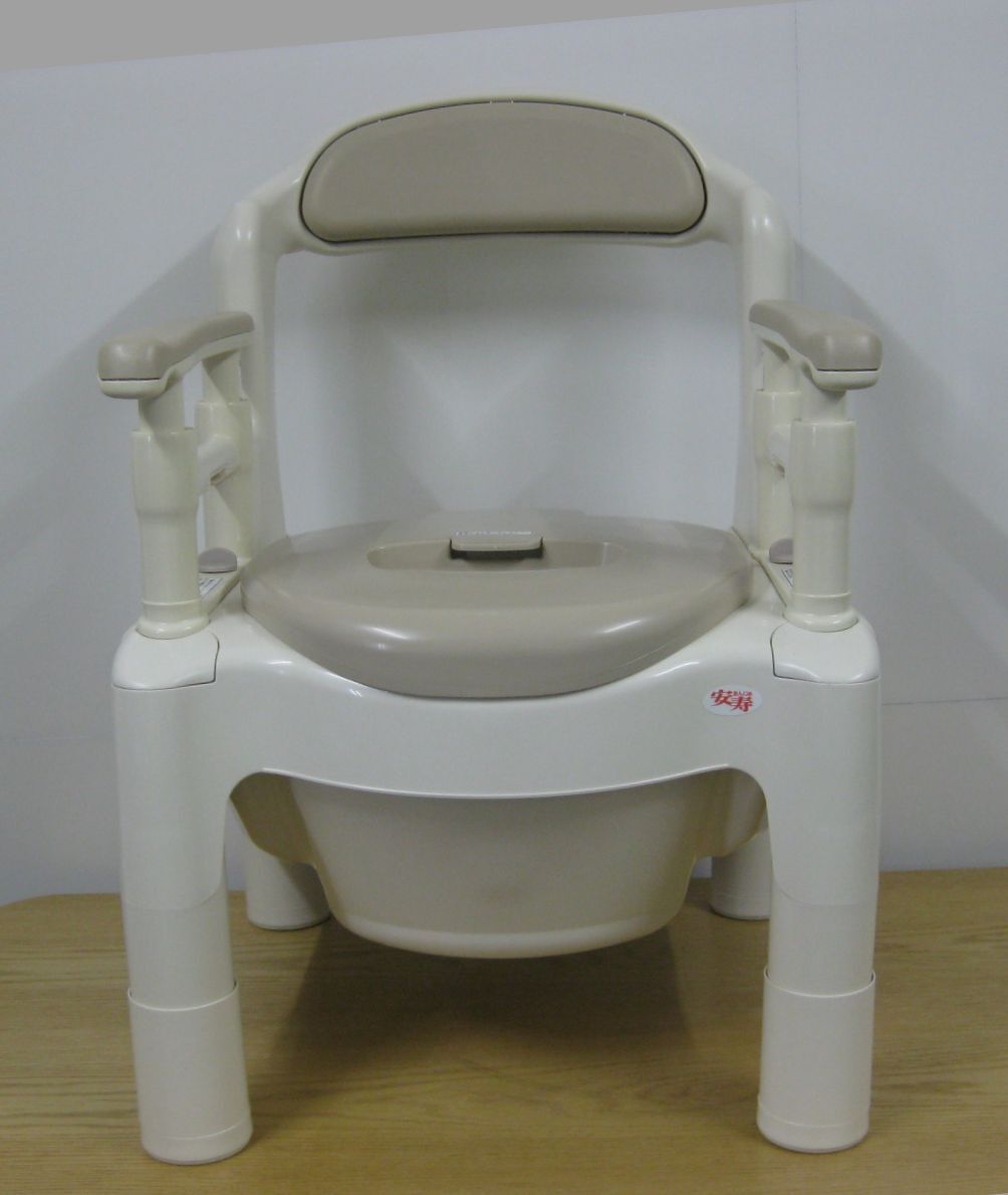 安寿 介護用トイレ ポータブルトイレ FX-CP 看護 排泄補助 高さ調整可 直接引取（東大阪）歓迎_画像2