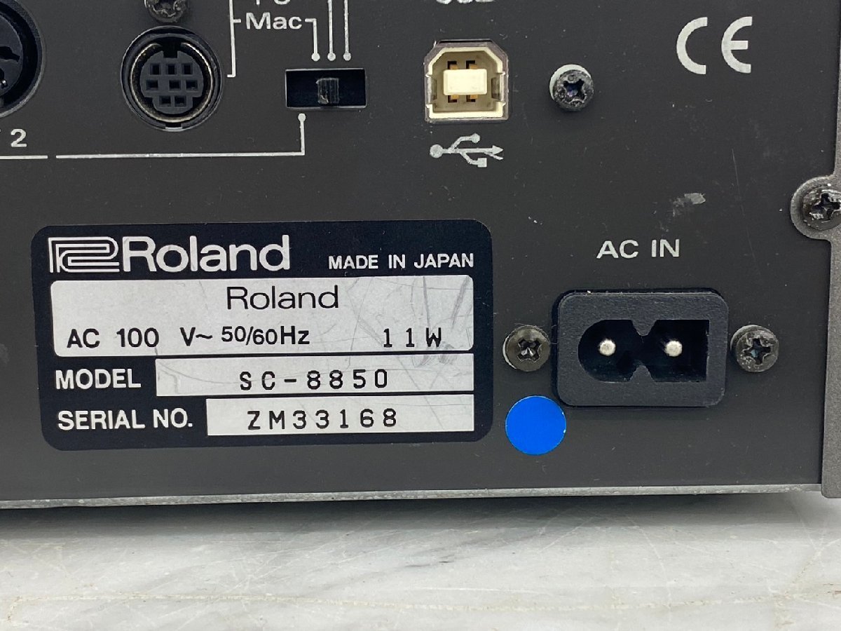 □t1174　現状品★Roland　ローランド　EDIROL 　SC-8850　音源モジュール　本体のみ_画像7