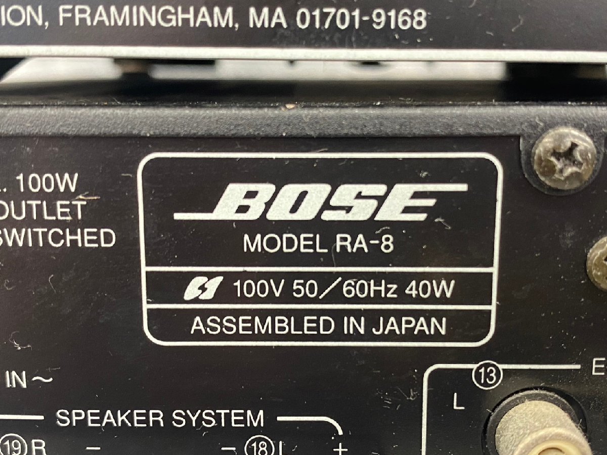 □t1155　現状品★BOSE　CDA-8/RA-8　ボース　オーディオセット　_画像5