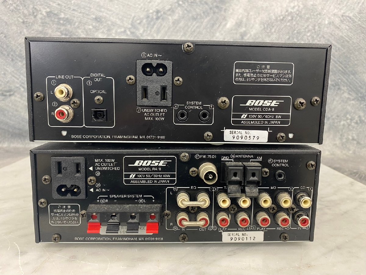 □t1155　現状品★BOSE　CDA-8/RA-8　ボース　オーディオセット　_画像3