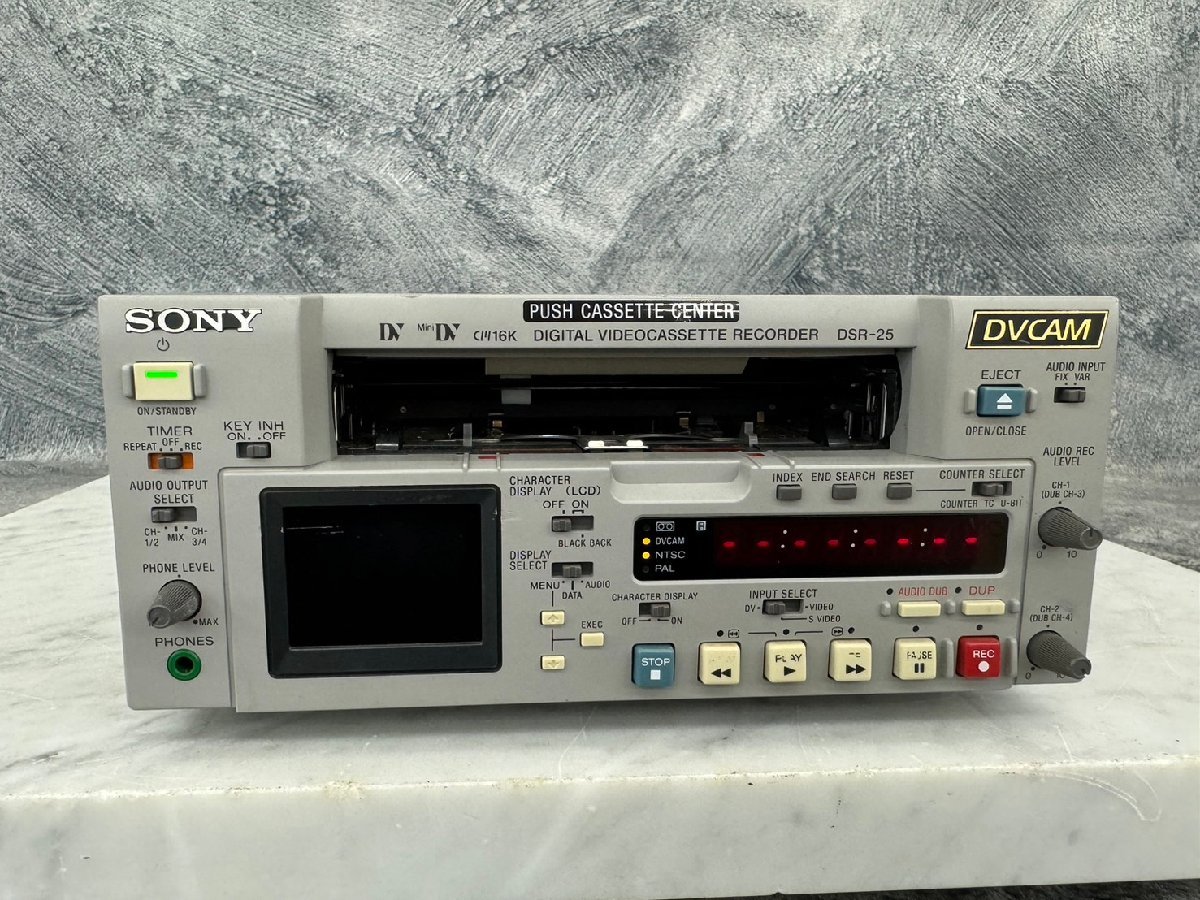 □t1230　現状品★SONY　ソニー　 DSR-25　デジタルビデオカセットレコーダー　2003年製_画像2