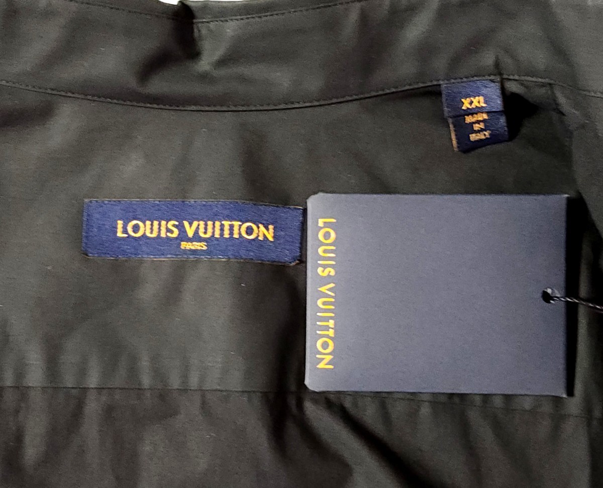  ultra rare!! new goods unused LOUIS VUITTON Plain Rainbow 19SSva- Jill Pilot pocket over shirt RM191 JLF HGS93W men's XXL