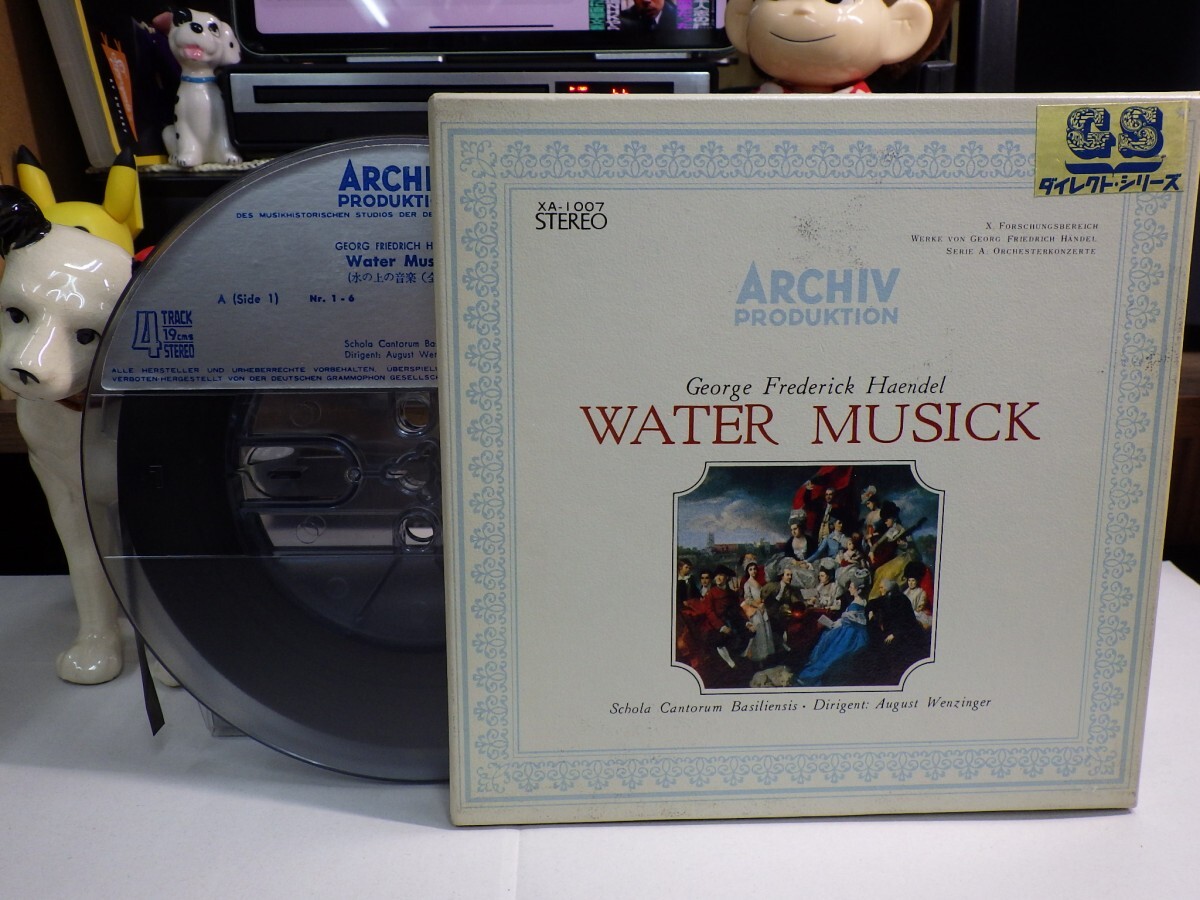 【￥1,000～】Reel-to-reel-tape 7inch｜オープンリール★N.G./4TRACK★G.F.HAENDEL・WATER MUSICK｜August Wenzinger　ヴェンツィンガー_画像1