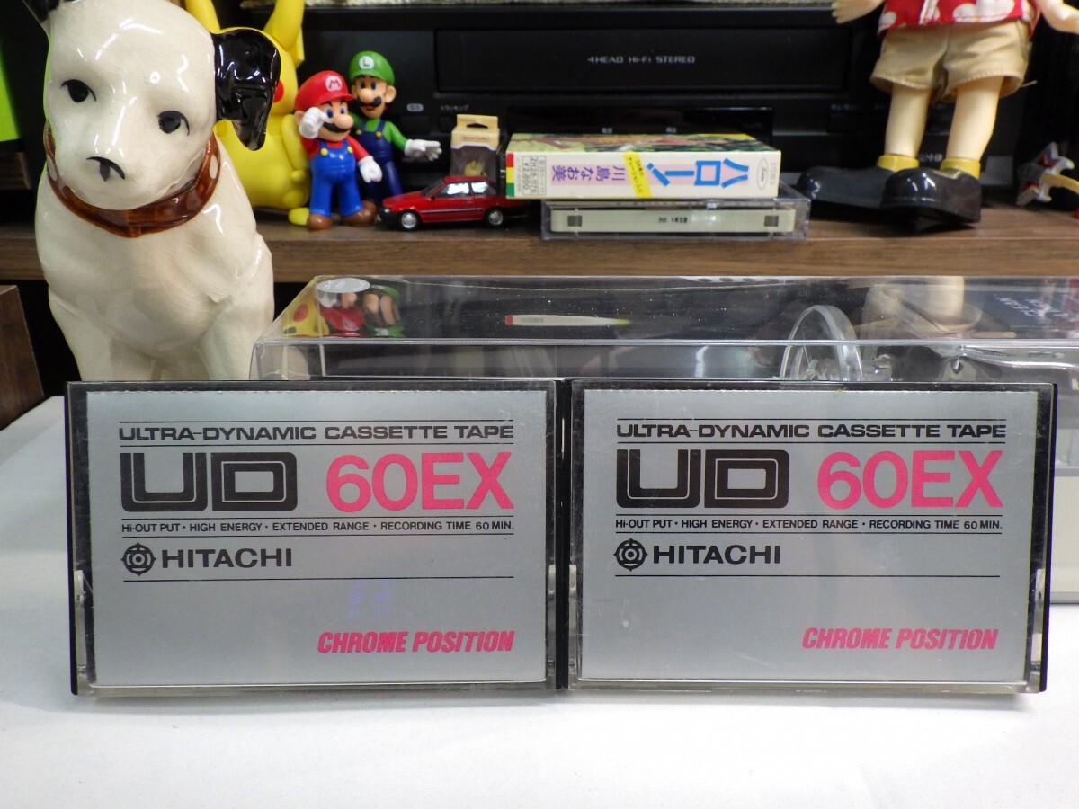 【￥1,000～】★Cassette tape 2-SET／カセットテープ★HITACHI UD C60EX CHROME POSITION　2本セット_画像1