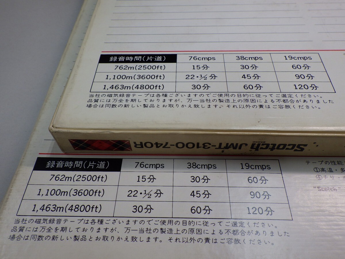 【まとめて2本セット｜2-SET￥1,000～START！】Reel-to-reel-tape 10inch｜オープンリールテープ★使用済み　SCOTCH JMT-3100-740R　メタル_画像10