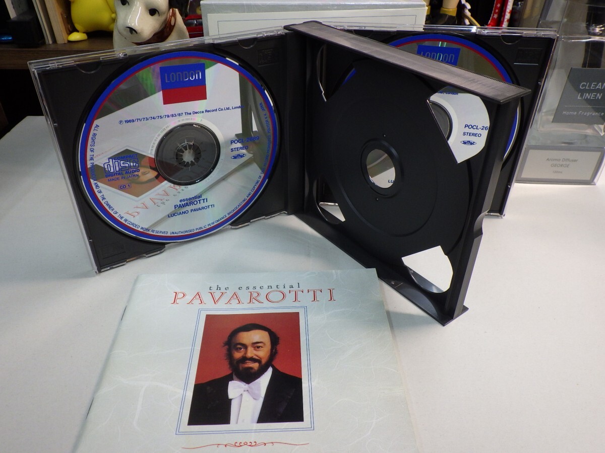 緑3｜帯綺麗！★CD-BOX（4CD / 2-SET）/ w/OBI★THREE TENORS (L.PAVAROTTI, J.CARRERAS & P.DOMINGO) 「3大テノール世紀の競演＠「トスカ_画像9