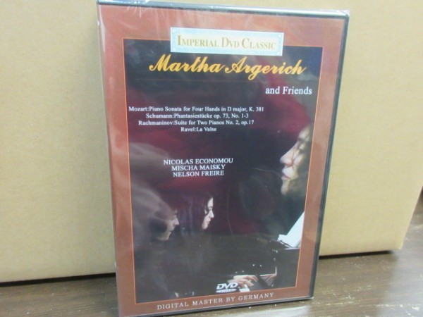 福7//DVD★★新品未開封!!★輸入盤★マリア・マルタ・アルゲリッチ（Maria Martha Argerich）＆ Friends／Mozart, Rachmaninov, Ravel