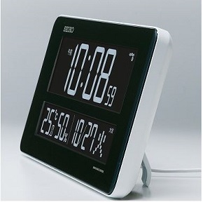 最落1円 特価 訳有り品 セイコー電波置き掛け時計  DL208W (M17)の画像3