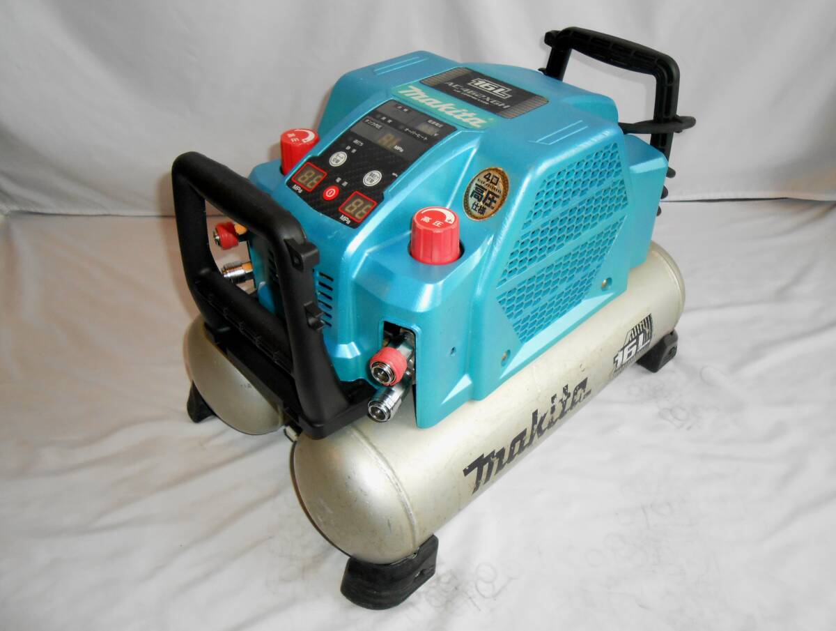 3ケ月保障付 マキタ エアーコンプレッサー AC462XGH④ タンク16L 4口高圧 整備済