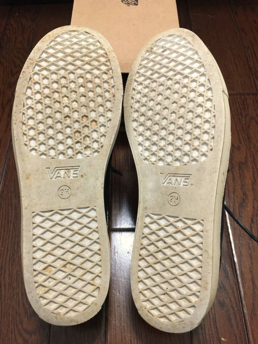 バンズ VANS ユーズド レザー スニーカー ９H ２７．５ｃｍ 黒 ブラック_画像5