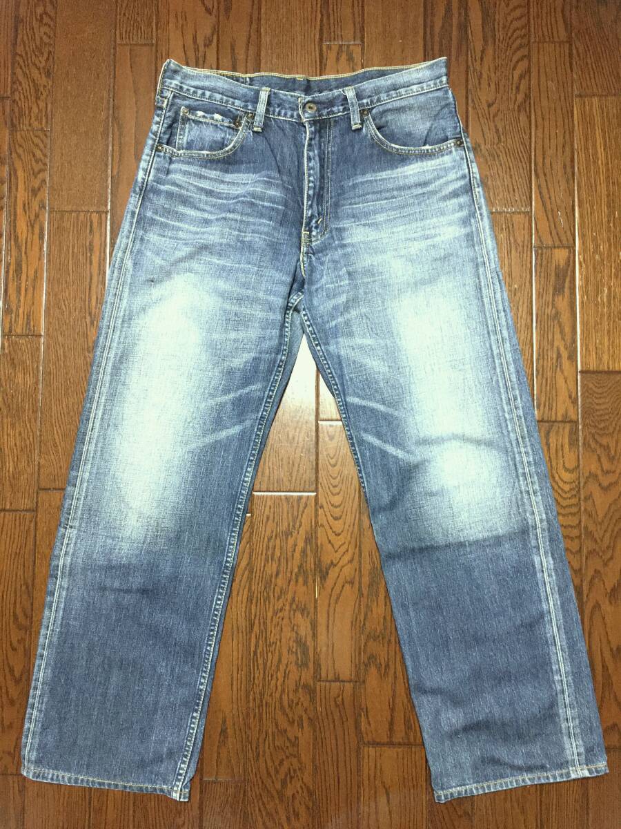 リーバイス Ｌｅｖｉ’ｓ ５０３ ｗ３２ ひげ落ち ブルー ジーンズ ストレート ジッパーフライ ジーパン 縦落ち デニム パンツの画像2