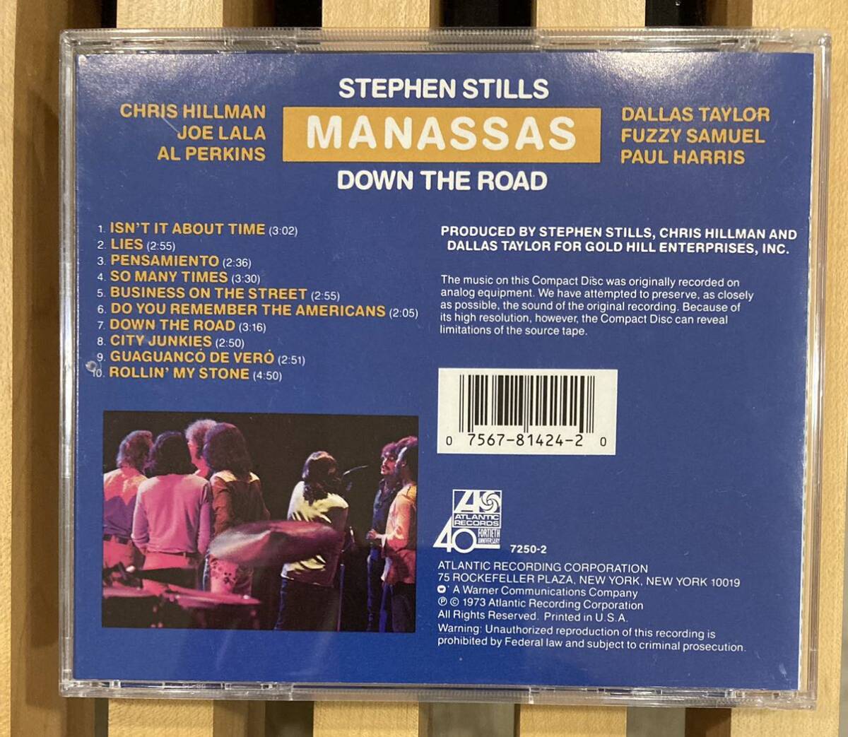 Stephen Stills Manassas / Down The Road スティーヴン・スティルス クリス・ヒルマンの画像2