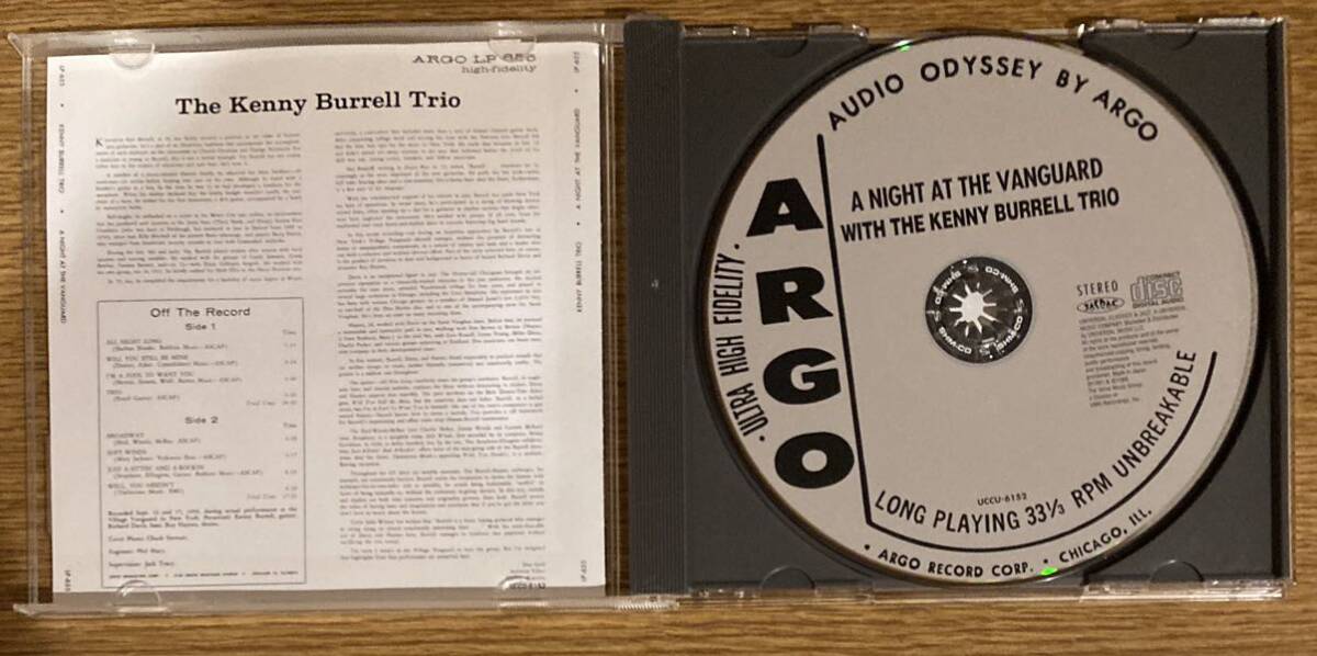【帯付き国内盤】ケニー・バレル / ヴィレッジ・ヴァンガードの夜+2 A Night At The Vanguard With The Kenny Burrell Trio_画像3