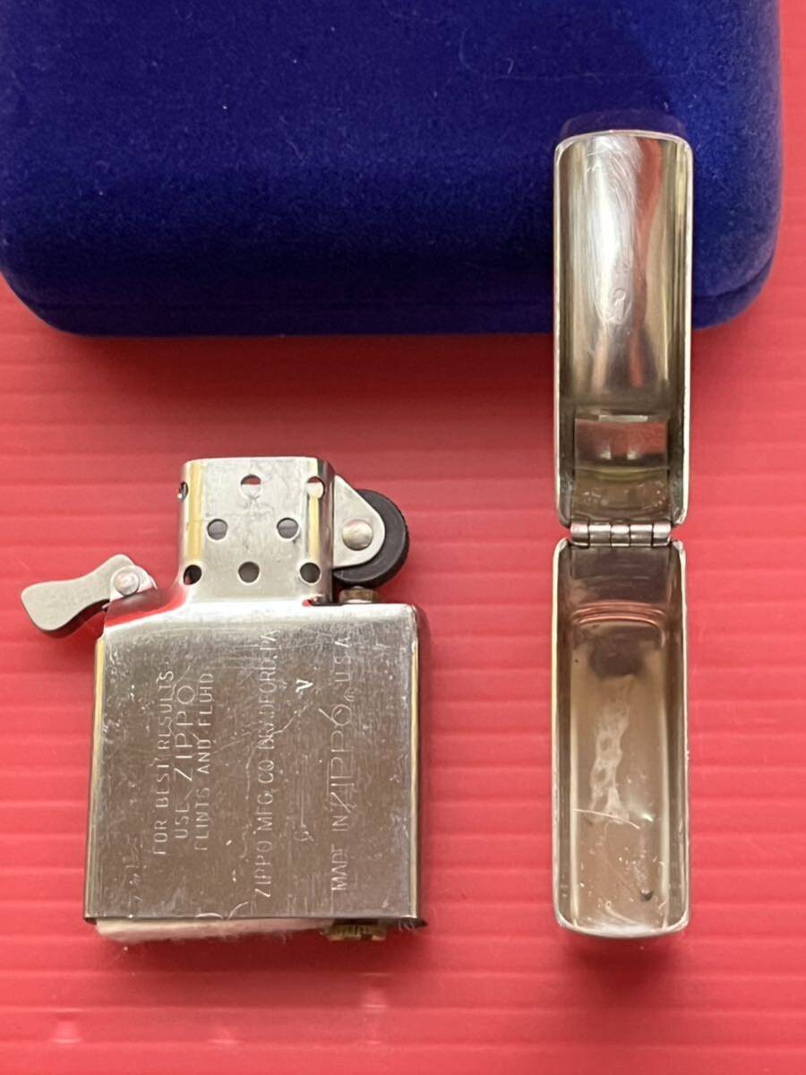 ZIPPO/ ジッポー/ STERLING/ スターリングシルバー 筆記ロゴ オイルライター 美品 1989年_画像7