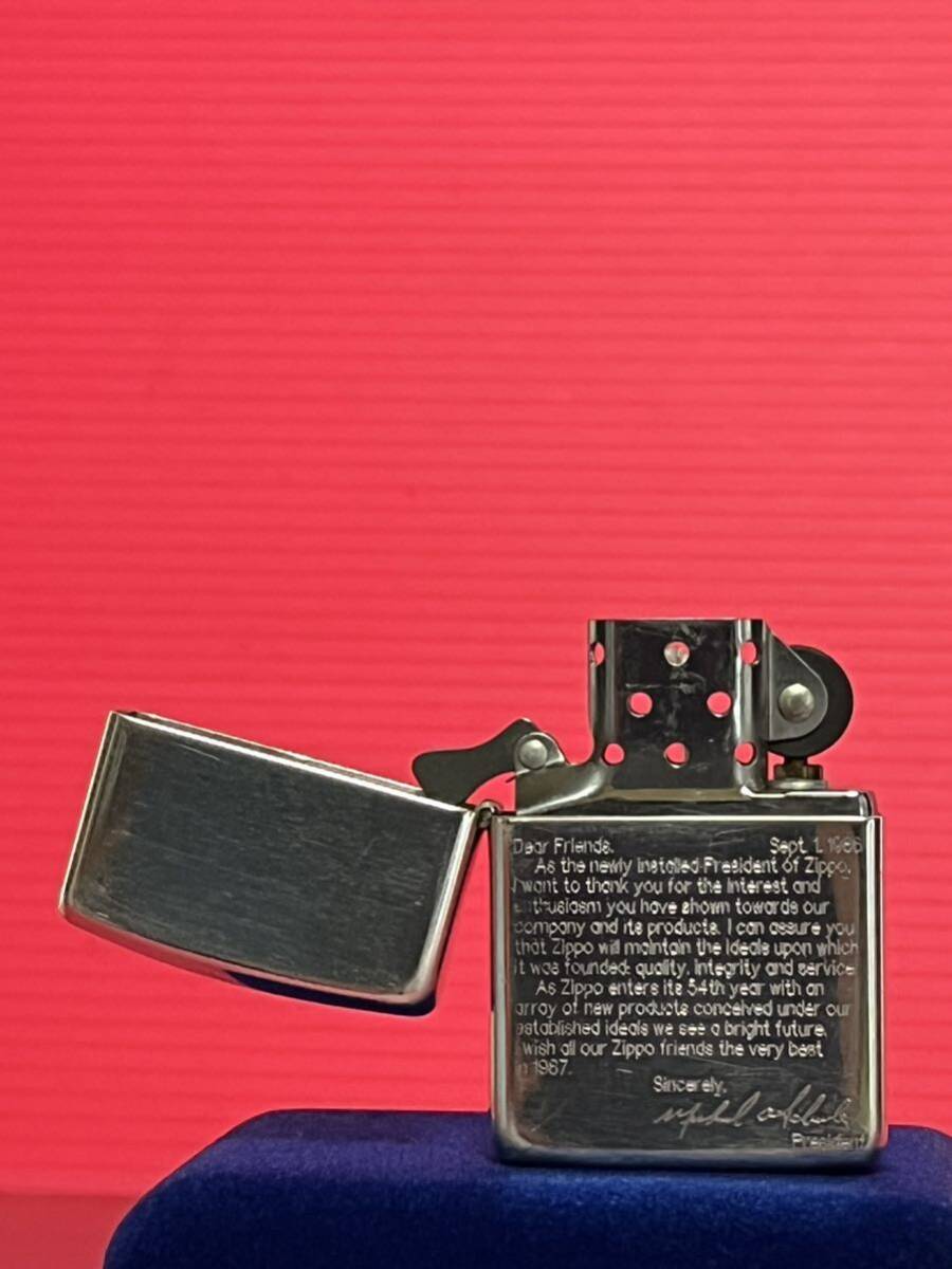 ZIPPO/ ジッポー/ STERLING/ スターリングシルバー 筆記ロゴ オイルライター 美品 1989年_画像4