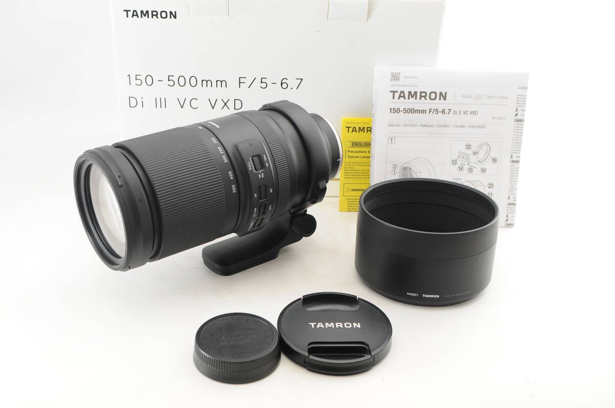 ★超美品★ TAMRON タムロン 150-500mm F5-6.7 Di III VC VXD Sony 元箱 付属品満載★清潔感溢れる綺麗な外観! カビ・クモリなし! 完動品!_画像10