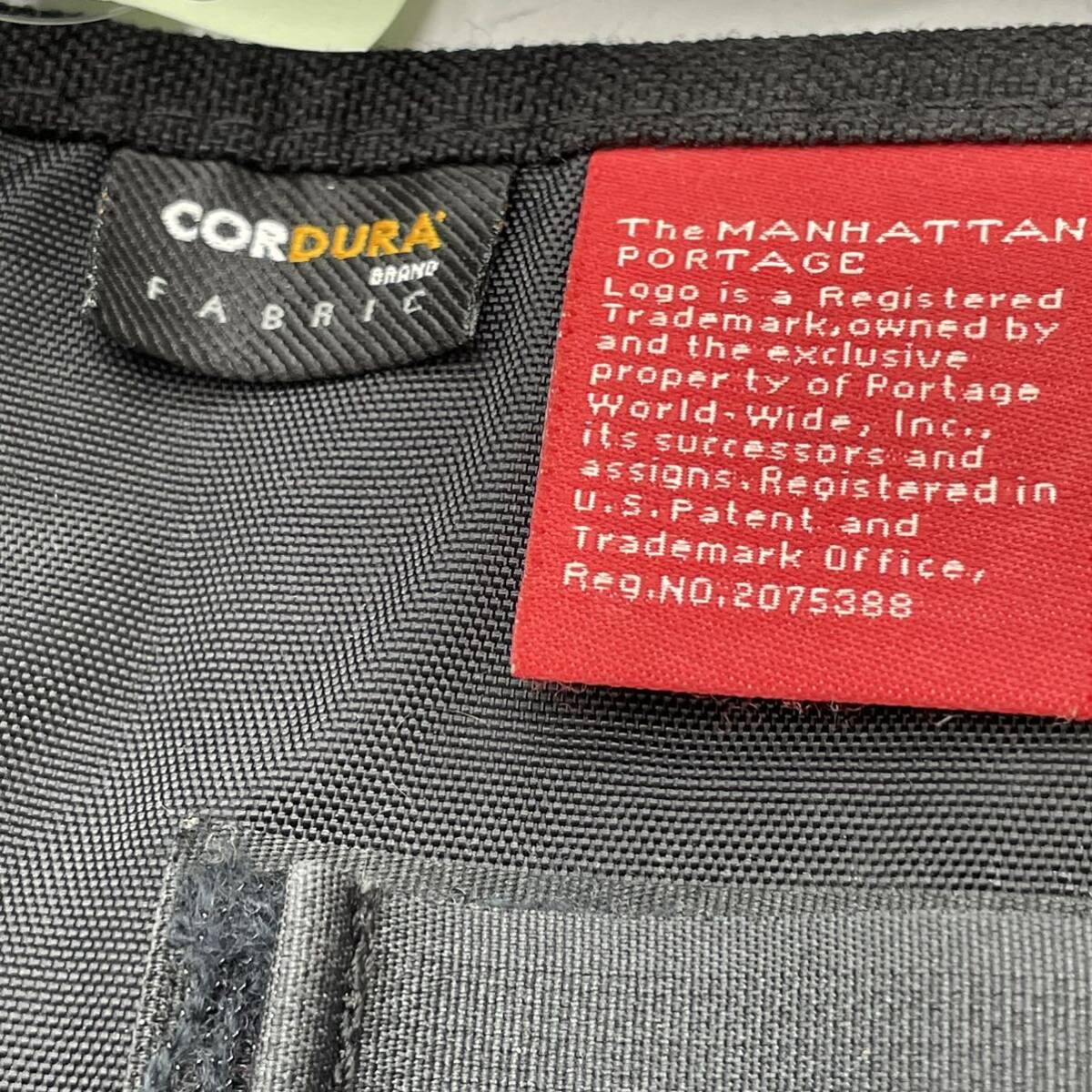 ★BN3657●Manhattan Portage マンハッタンポーテージ メッセンジャーバッグ ショルダーバッグ ブラック CORDURA_画像6