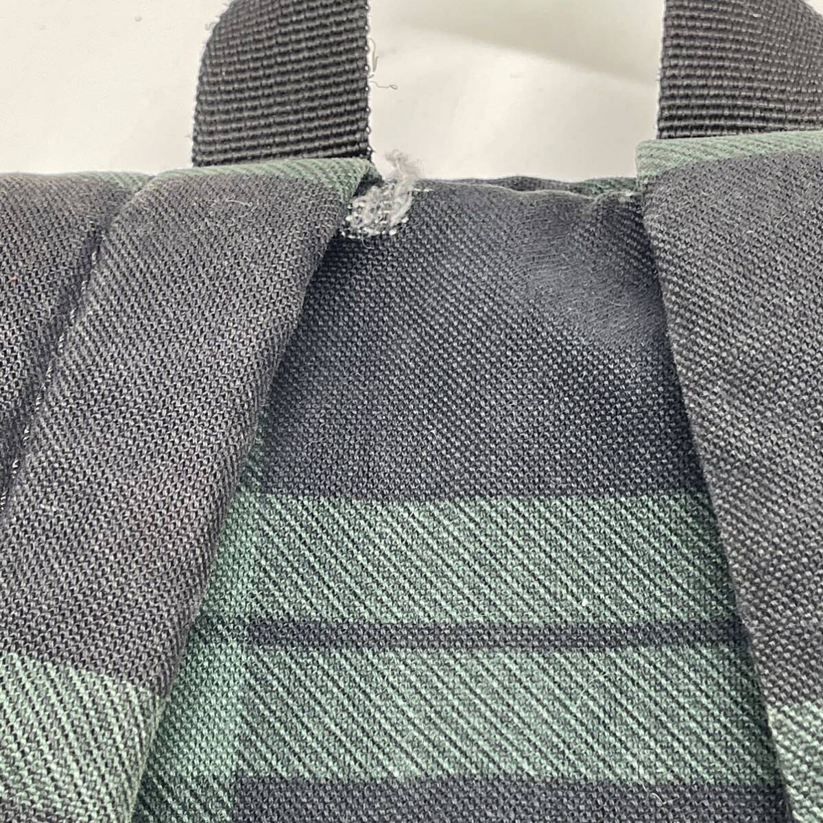 ⑧BN3978* RalphLauren Ralph Lauren rucksack backpack canvas green × dark green × multi check pattern 