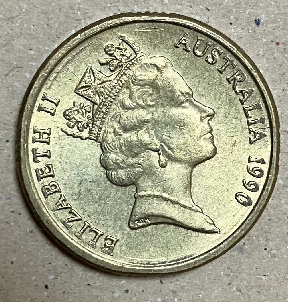 オーストラリア 2ドル 1990年 外国コイン 送料無料の画像2