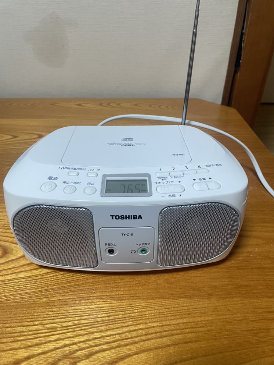 ★ 動作品★ TOSHIBA 東芝 CDラジオ コンパクトデザイン【TY-C15】の画像1