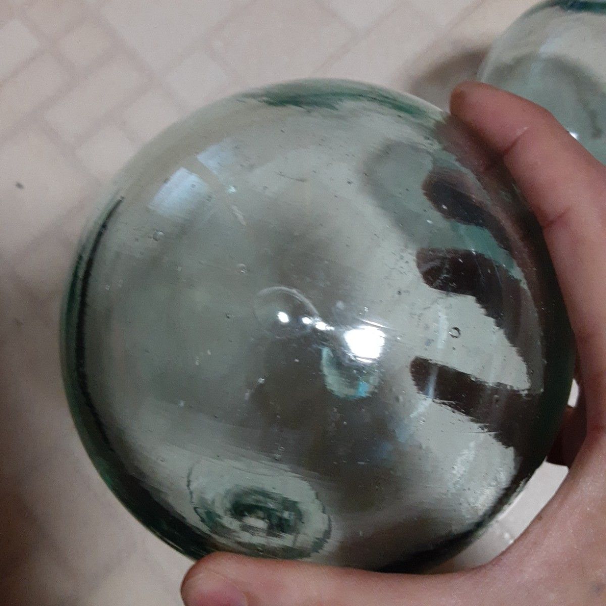 浮き玉　ガラス玉　2個