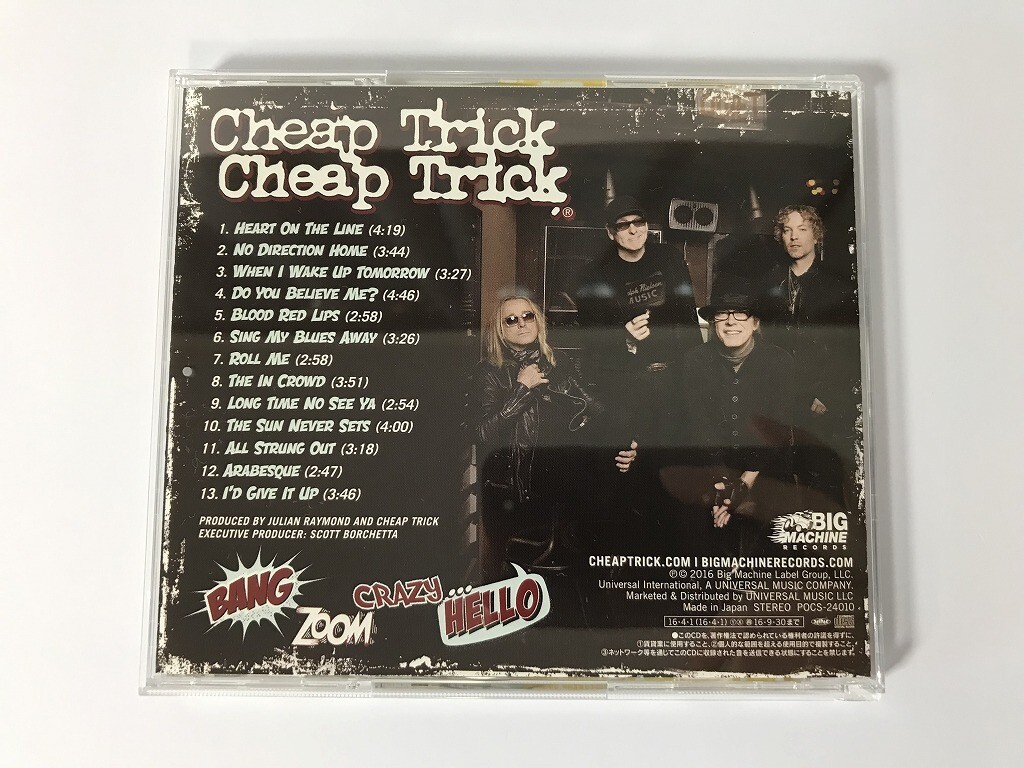 TH845 CHEAP TRICK / BANG ZOOM CRAZY HELLO 【CD】 0301_画像2