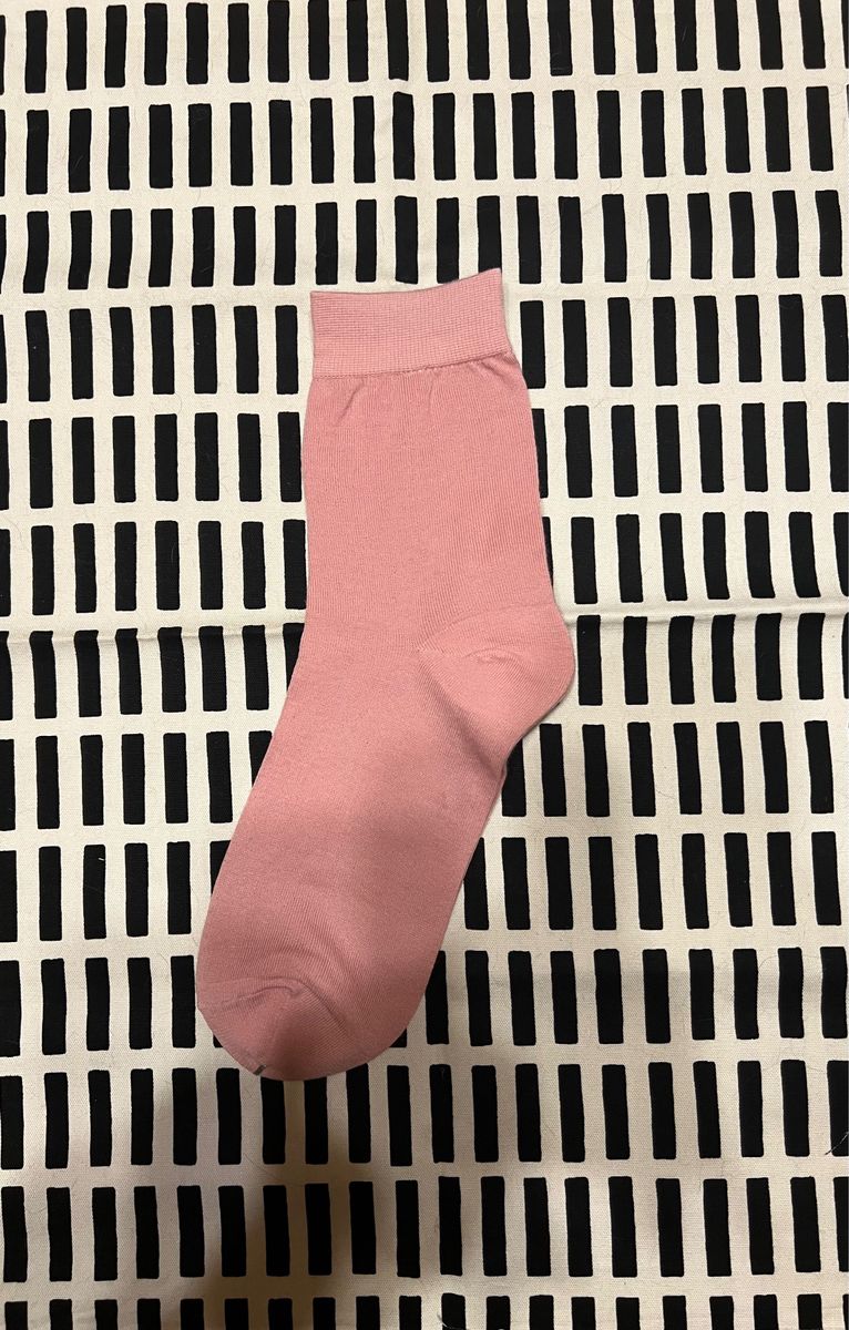 日本製　シルクコットン靴下　ピンク