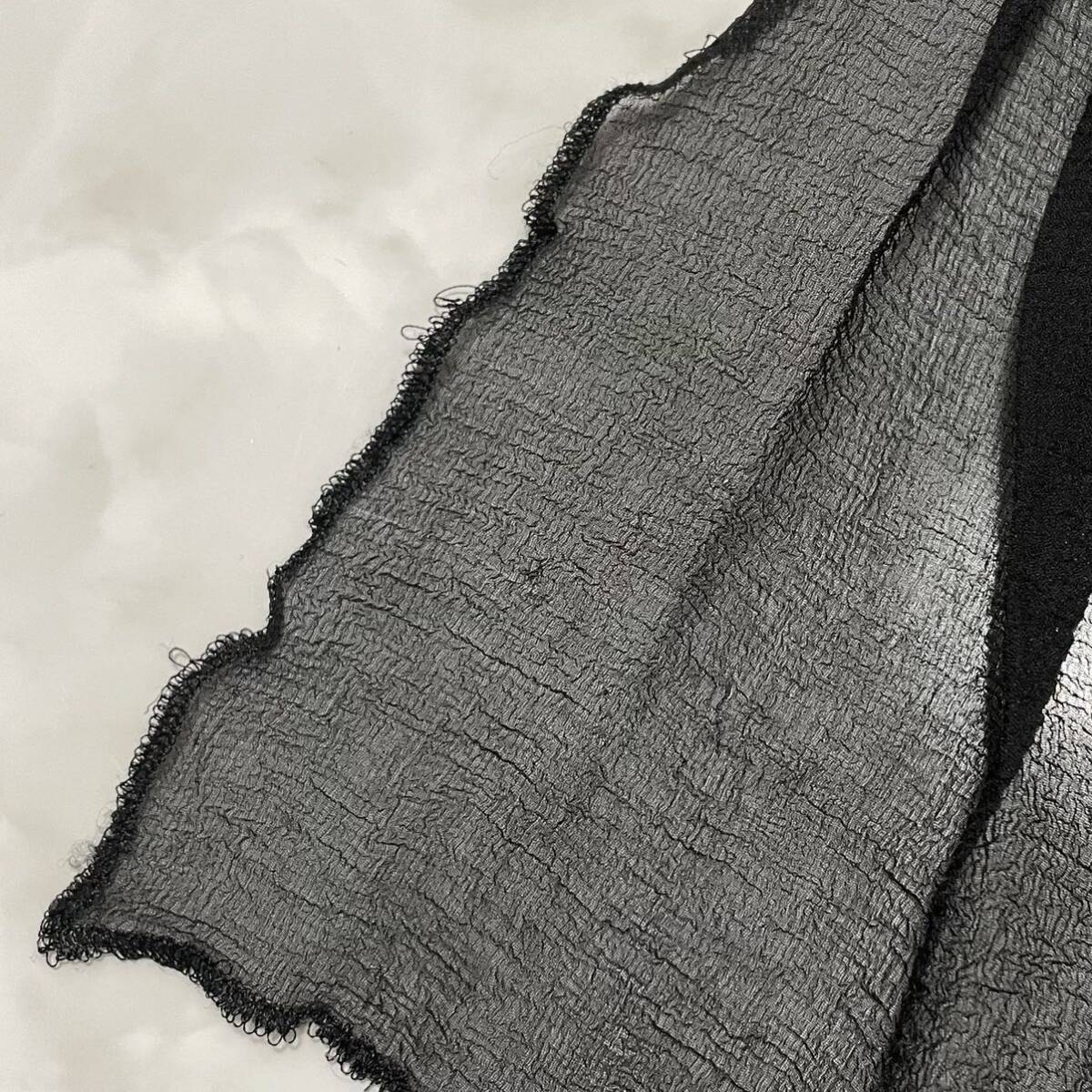 本物 シャネル COCO 装飾付 リボン付 長袖 ニット セーター トップス カットソー 42 ブラック 黒 ココマーク CHANEL レターパック可_画像10