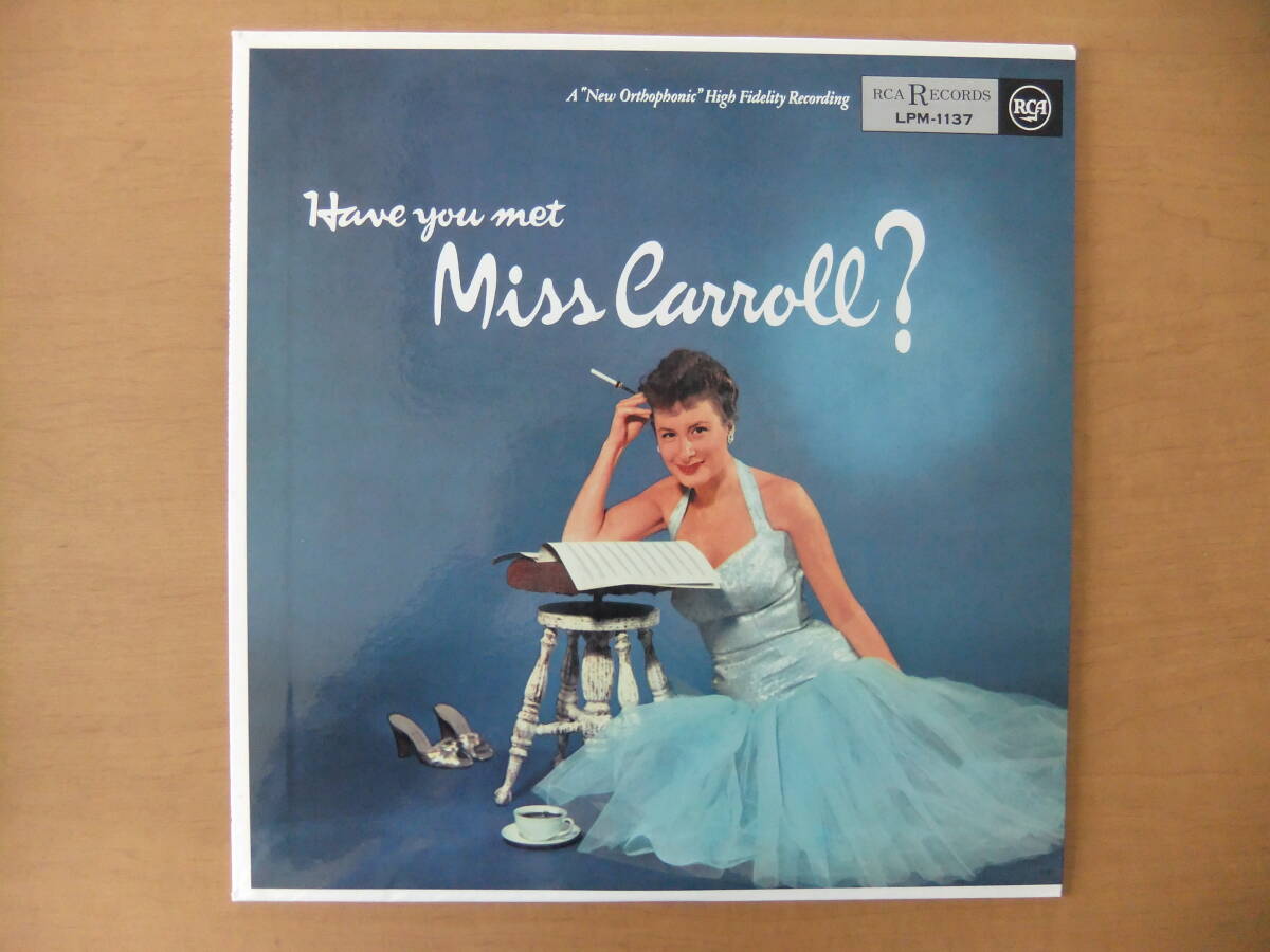 ■国内盤美品Barbara Carroll Trio/HAVE YOU MET MISS CARROLL?(RCA LPM-1137/BMGビクターBVJJ-2864)の画像1