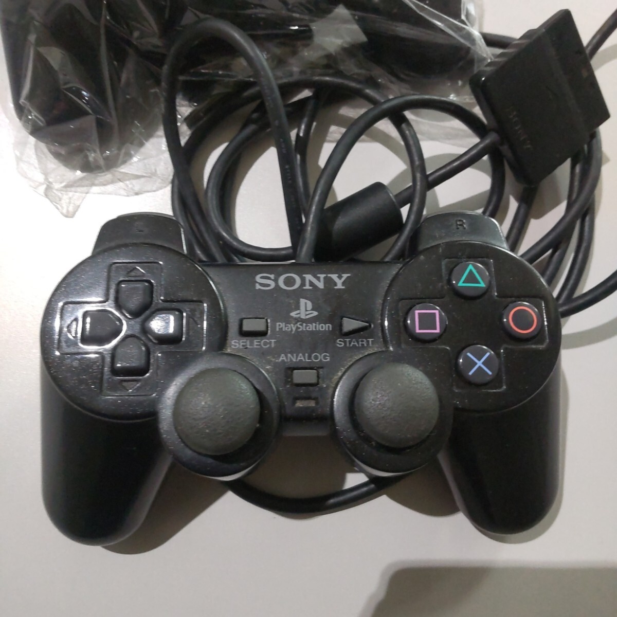 SONY　ソニー　PlayStation2　プレイステーション2　本体　コントローラー　ブラック　　_画像2
