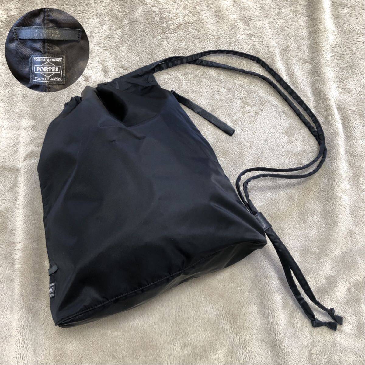  rare * beautiful goods N.HOOLYWOOD COMPILE×PORTERen Hollywood Porter shoulder bag pouch nylon black collaboration made in Japan 