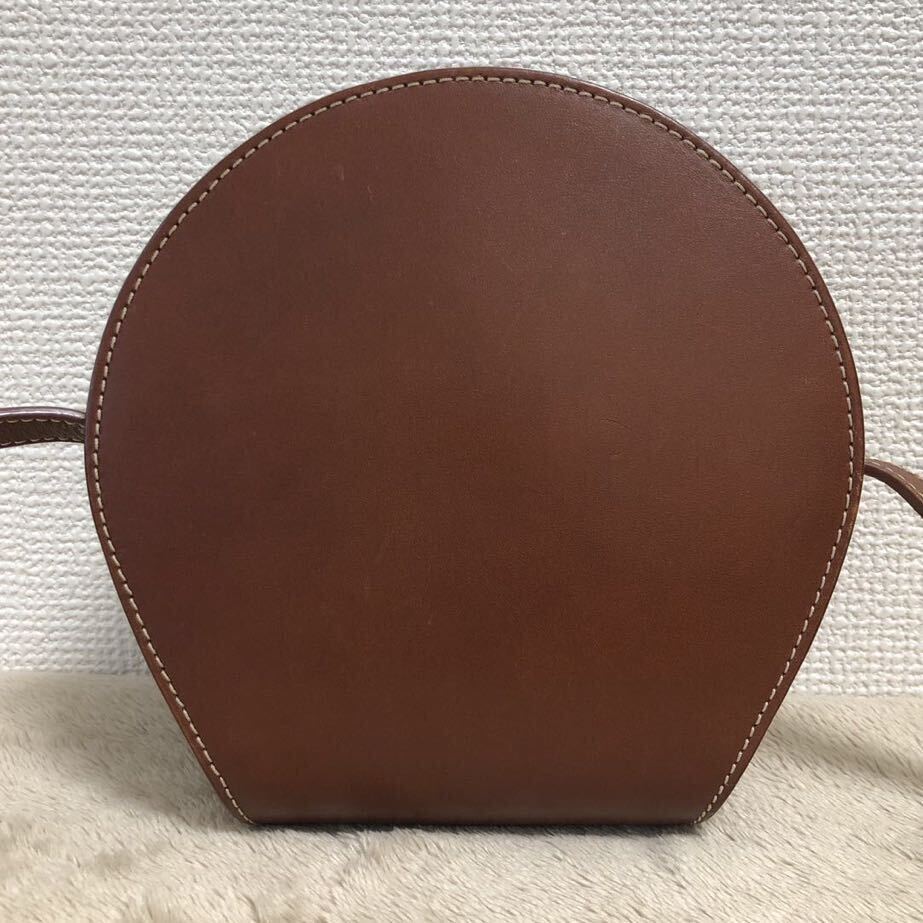 人気★A.P.C アーペーセー ショルダーバッグ ポシェット SAC MYLA SMALL 21P マイラ スムースカーフスキンレザー 茶 クロスボディ 斜め掛け_画像5