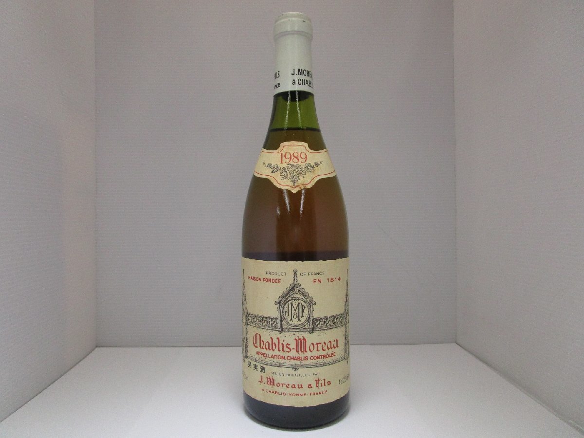 J.モロー シャブリ 1989 750ml 12.5% Chablis-Moreau ワイン 未開栓 古酒 /B34707_画像2