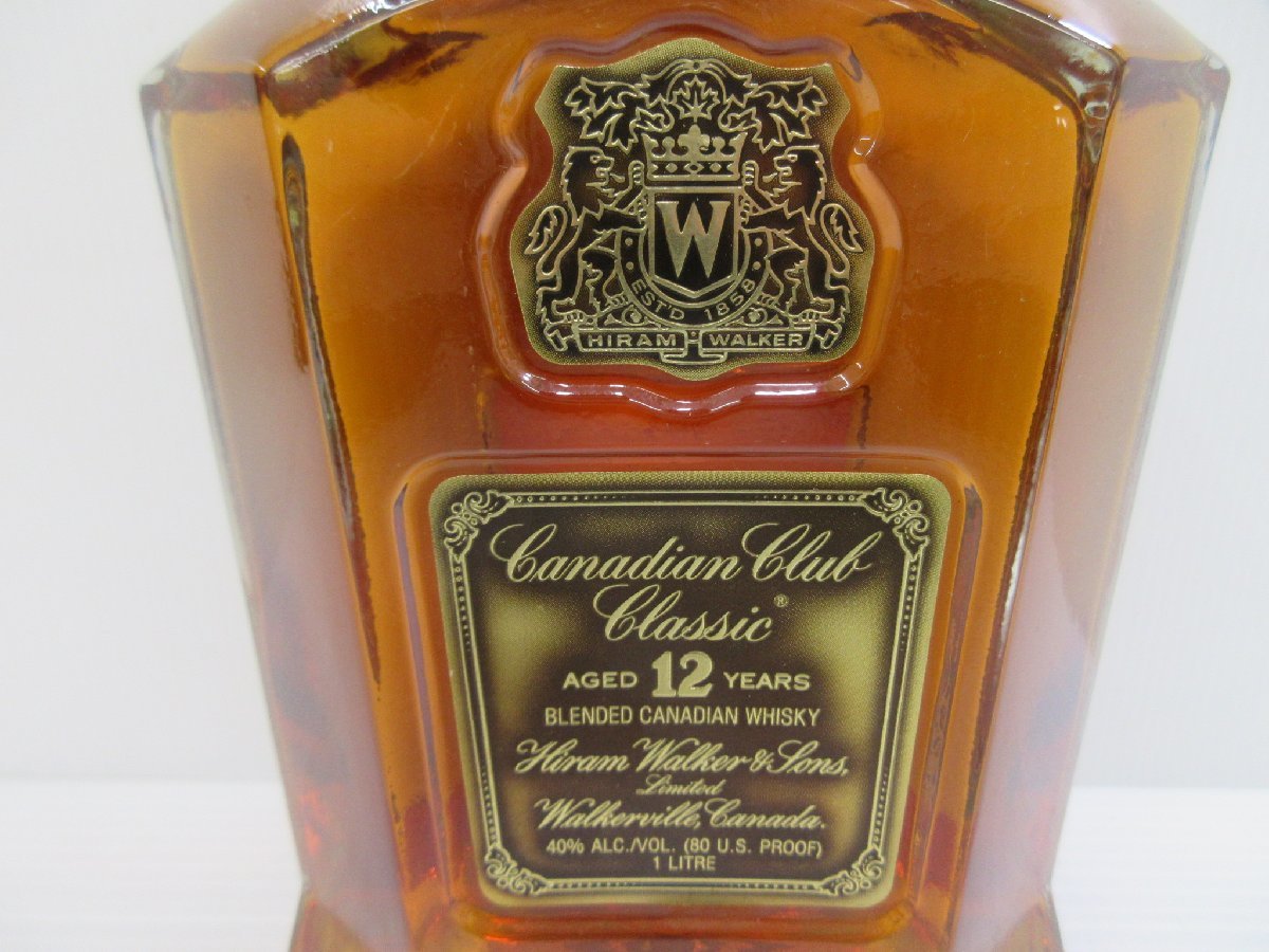 カナディアンクラブ クラシック 12年 Canadian Club Classic 1000ml 40% カナディアンウイスキー 未開栓 古酒/A32945_画像3