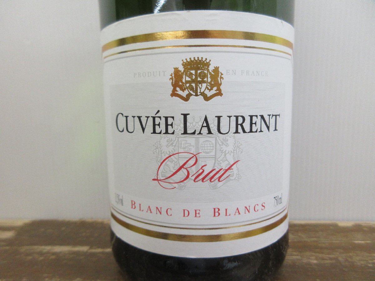 12本セット スパークリングワイン CUVEE LAURENT BLANC DE BLANCS 750ml 11.5% 未開栓 古酒 1円スタート/3-8-5_画像2