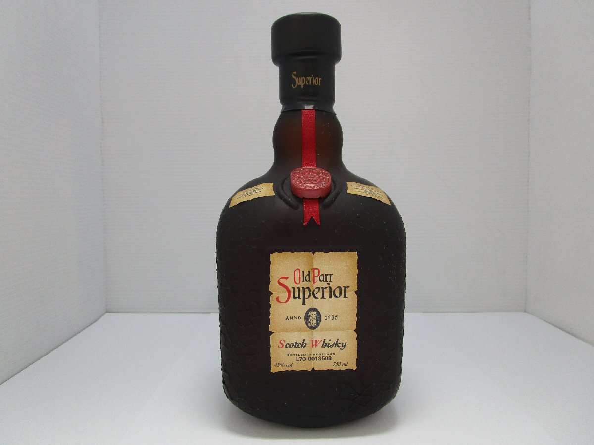 オールドパ― スペリオール 750ml 43% Old Parr Superior スコッチウイスキー 未開栓 古酒 /A38853の画像1