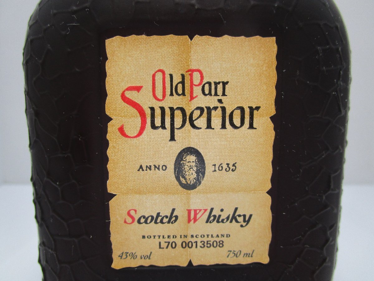 オールドパ― スペリオール 750ml 43% Old Parr Superior スコッチウイスキー 未開栓 古酒 /A38853の画像2