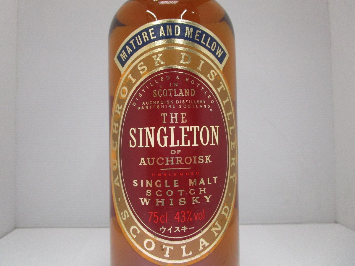 ザ シングルトン オブ オスロスク シングルモルト 750ml 43% THE SINGLETON OF AUCHROISK スコッチウイスキー 未開栓 古酒 /B35607の画像2