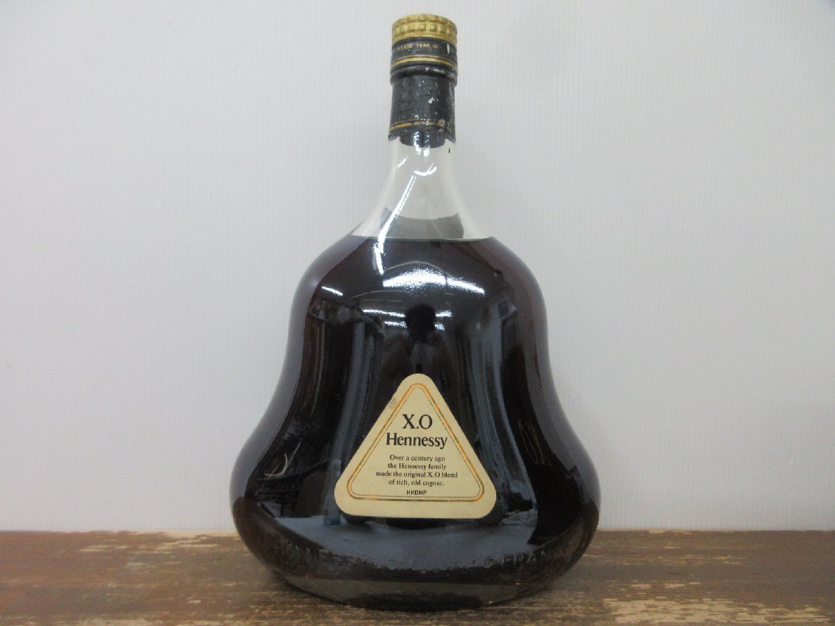 ヘネシー XO クリアボトル 金キャップ 1000ml/1L Hennessy コニャックブランデー 未開栓 古酒 箱付き/B34550_画像6