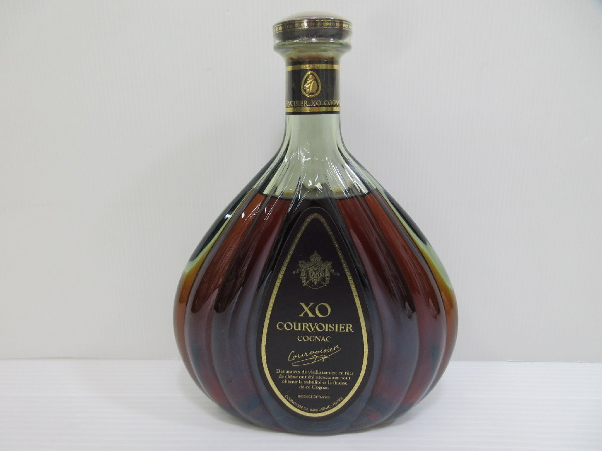  Courvoisier XO green bottle COURVOISIER 700ml 40% cognac brandy not yet . plug old sake /C20205