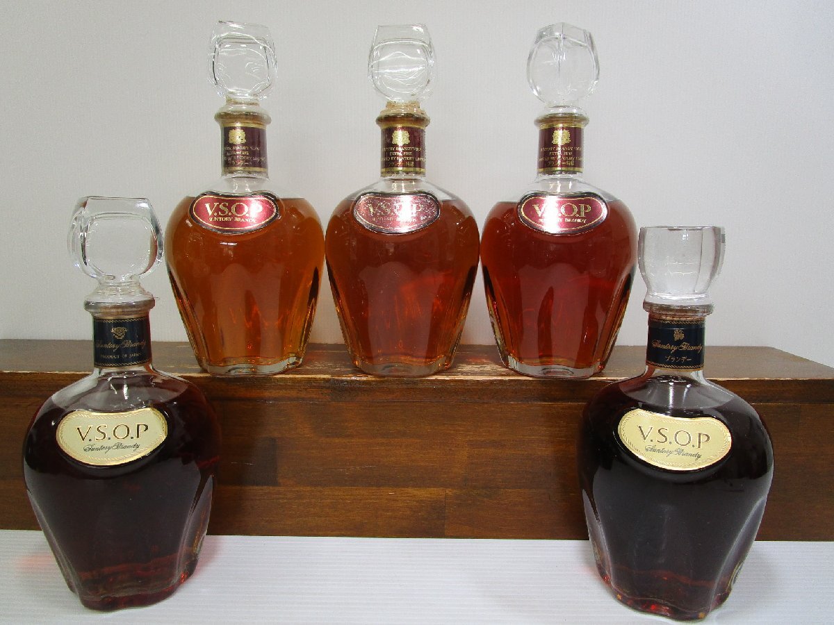 サントリー V.S.O.P. ブランデー 5本セット Yahoo!オークション - 5本セット サントリー ブランデー VSOP