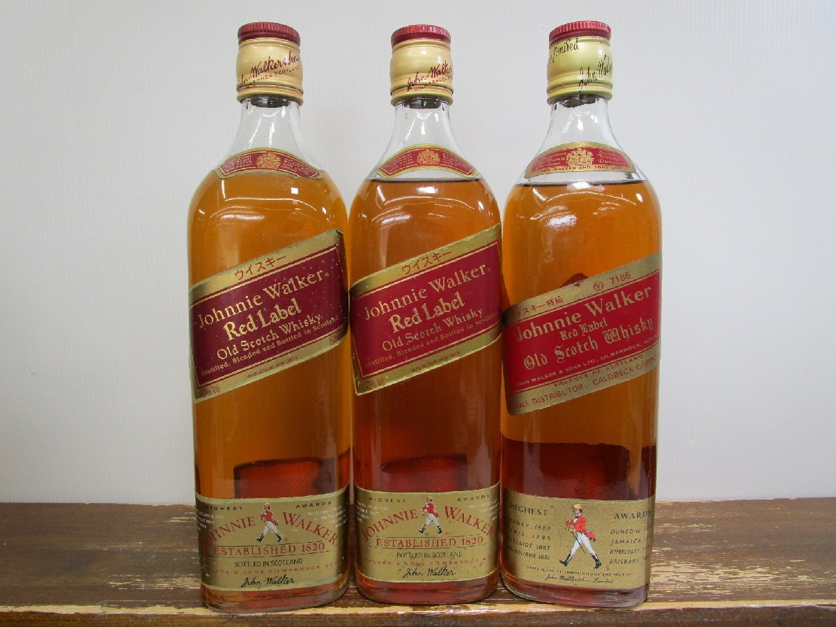 8本セット ジョニーウォーカー レッドラベル 赤 750~ 43% Johnnie Walker Red Label スコッチウイスキー 未開栓 古酒 1円スタート/3-26-21_画像6