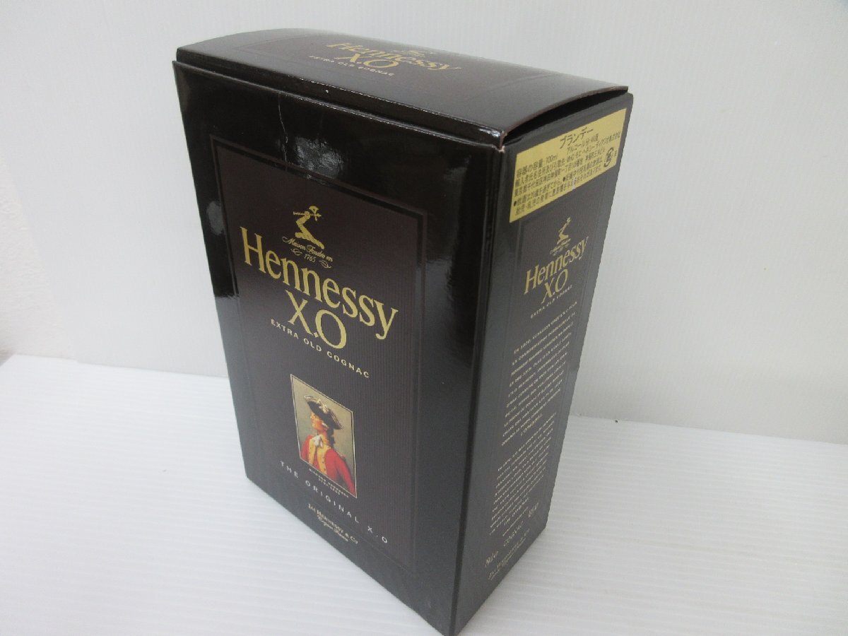 ヘネシー XO クリアボトル 黒キャップ Hennessy 700ml 40% コニャックブランデー 未開栓 古酒 箱付き/B35947_画像7