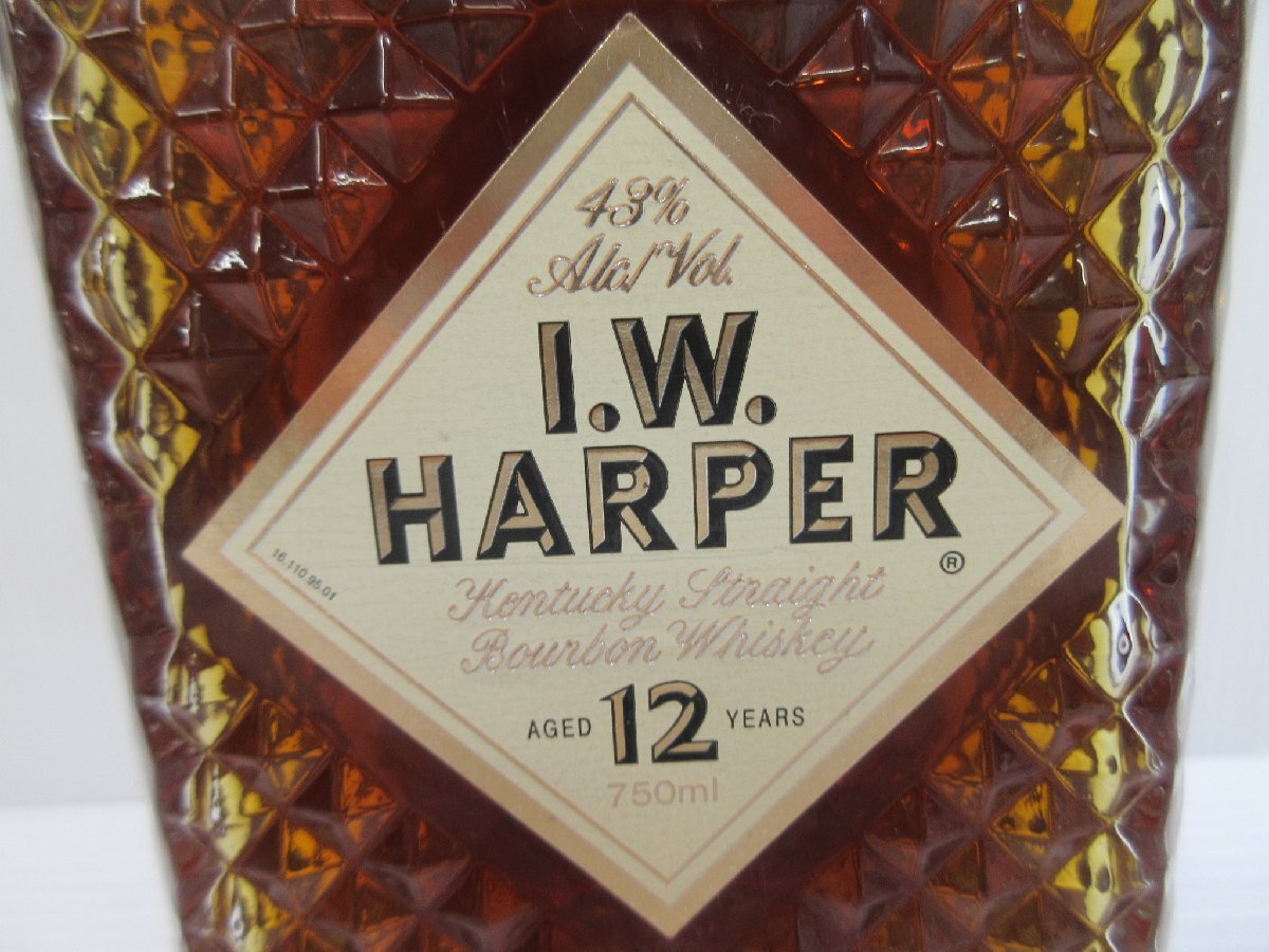 IWハーパー 12年 I.W.HARPER 750ml 43% バーボンウイスキー 未開栓 古酒 箱付き/A38118の画像3