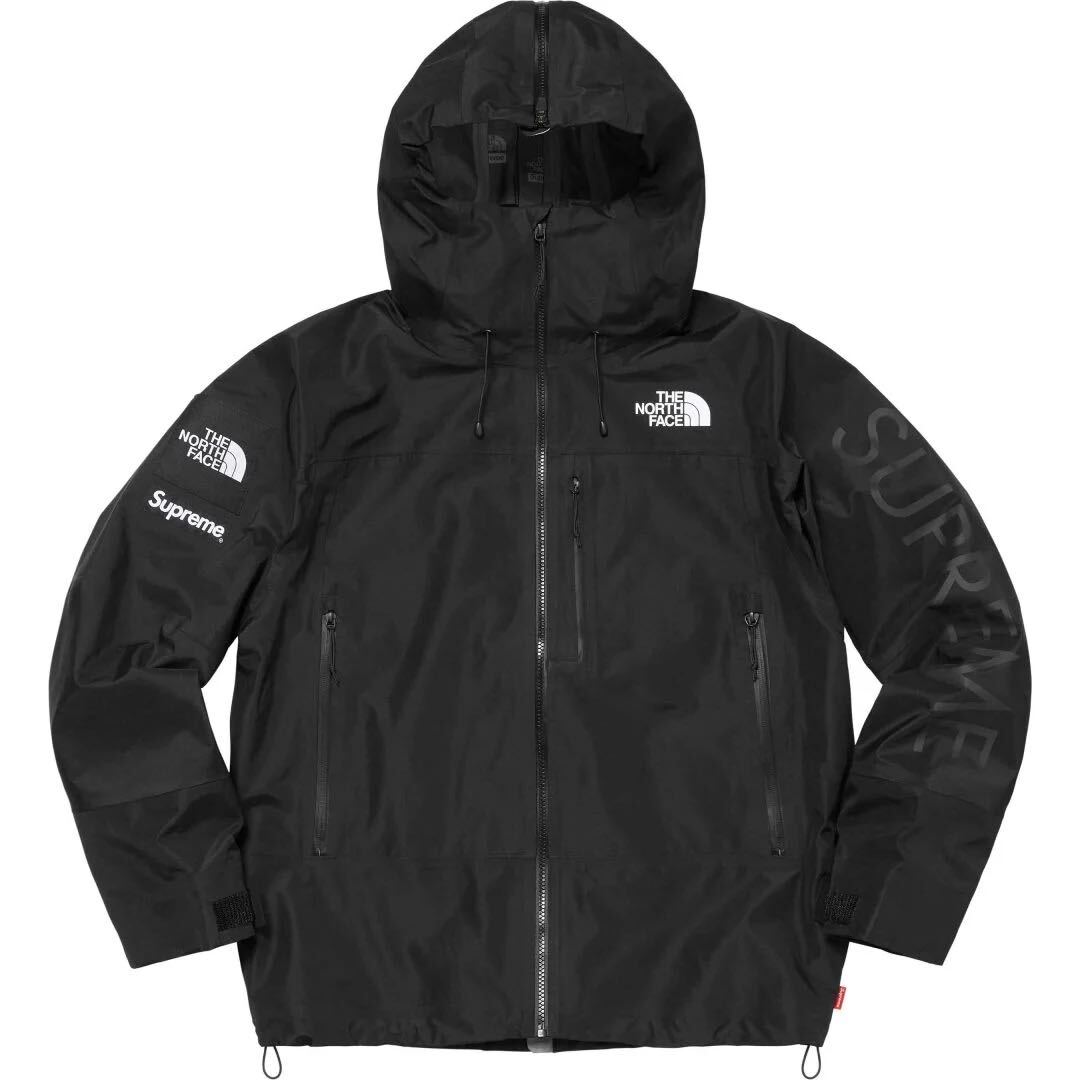 【極美品】 1回使用 24SS Supreme × THE NORTH FACE Split Taped Seam Shell Jacket BLACK Mサイズ シュプリーム ノースフェイス _画像1