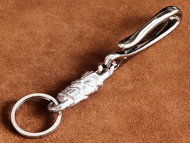 tsuli burr hook attaching TIKItiki charm key holder ( silver ) double ring key holder belt loop .... men's key hook 