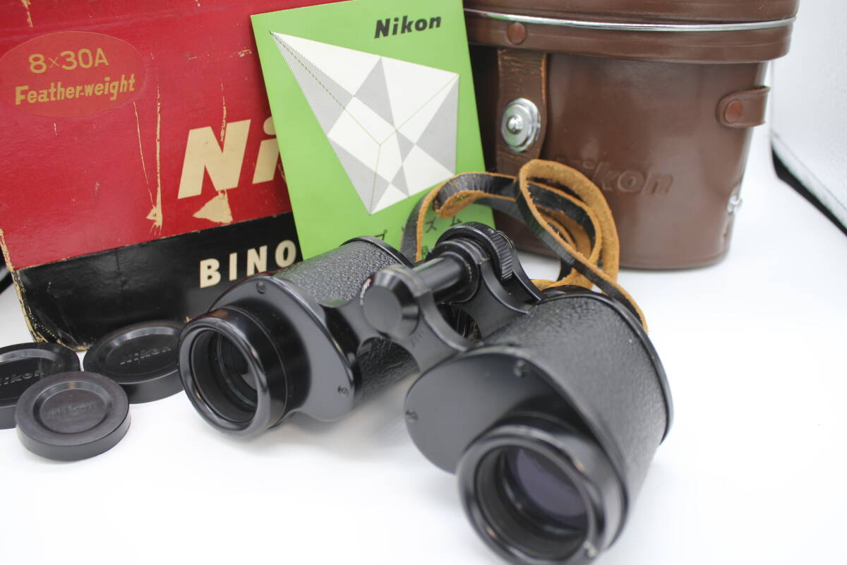 * rare goods * Nikon Nikon binoculars 8X30 8.5 ° box * case * instructions attaching #466